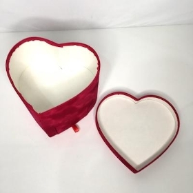 Red Velvet Heart Box 20cm