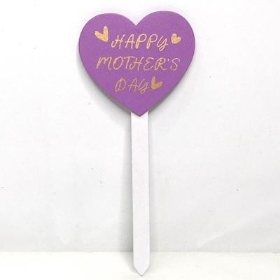 Lilac Happy mothers Day Pick x 12