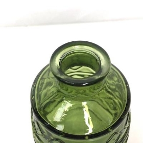 Green Deco Bottle Vase 11cm