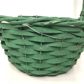 Green Loop Handle Basket 38cm