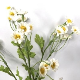 White Mini Daisy Spray 52cm