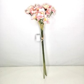 Pink Daffodil Bundle 55cm