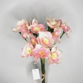 Pink Daffodil Bundle 55cm