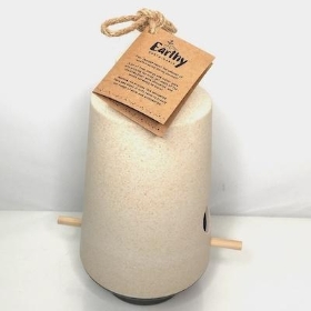 Cream Grey Bamboo Bird Feeder 29cm