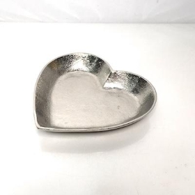 Metal Heart Plate 16cm