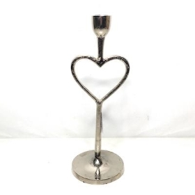Metal Heart Candle Holder 27cm