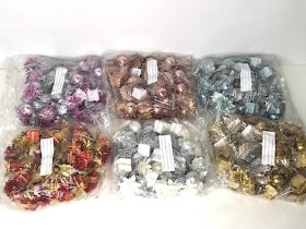 72 x Assorted Glittered Parcel Pick 18cm