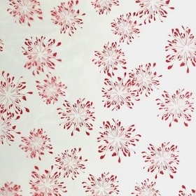 Red Floral Cellophane 100m
