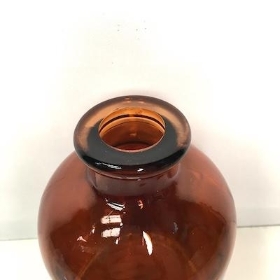 Brown Honey Bottle Vase 17cm