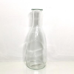 Clear Caribou Bottle Vase 19cm