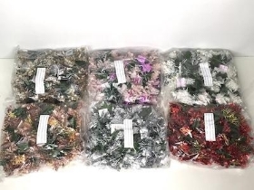 72 x Assorted Glitter Parcel Pick 20cm