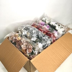 72 x Assorted Glitter Parcel Pick 20cm