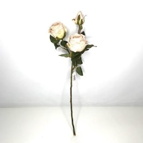 Oyster Dried Spray Rose 51cm