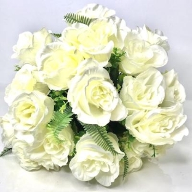 Ivory Rose Bush 41cm