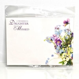 Florist Cards Daughter Wild Flowers x 6