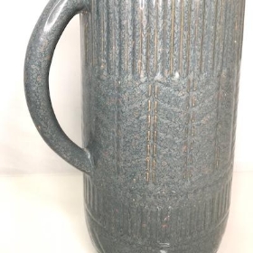 Pale Blue Pattered Ceramic Jug 31cm