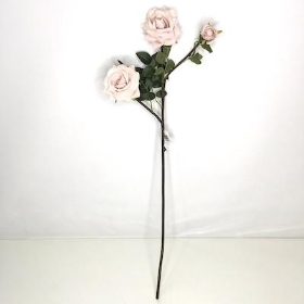 Nude Pink Spray Rose 62cm