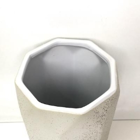 Grey Octagon Vase 24cm