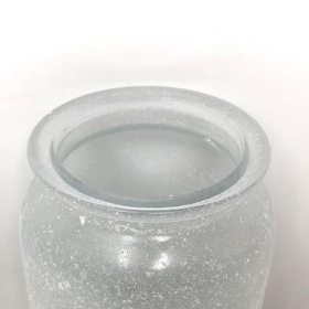 White Frosted Jar 18cm