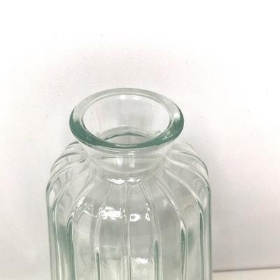 Clear Lined Bottle Vase 13cm