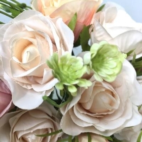 Blush Rose And Fern Bundle 28cm