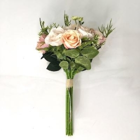 Blush Rose And Fern Bundle 28cm