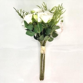 Ivory Rose And Fern Bundle 28cm