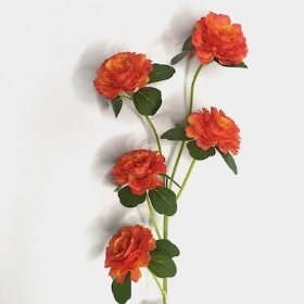 Orange Ranunculus Spray 71cm