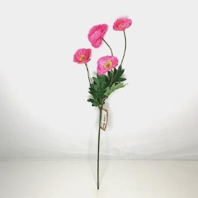 Fuchsia Poppy Spray 57cm