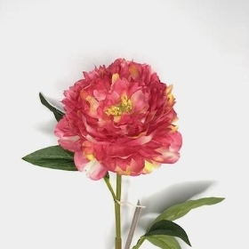 Pink Frilly Peony 66cm