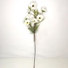 White Cosmos Spray 71cm