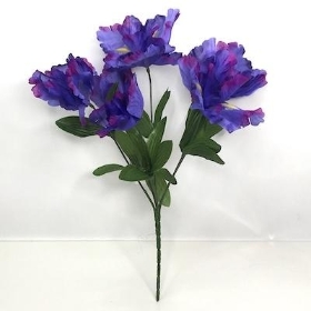 Purple Iris Bush 32cm