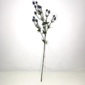 Blue Thistle Spray 81cm