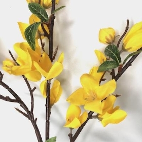 Yellow Forsythia Stem 79cm