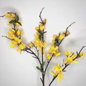 Yellow Forsythia Stem 79cm