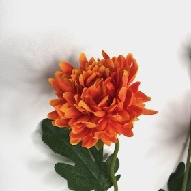 Orange Chrysanthemum Spray 71cm