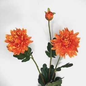 Orange Chrysanthemum Spray 71cm