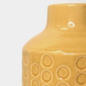 Yellow Dot Vase 25cm