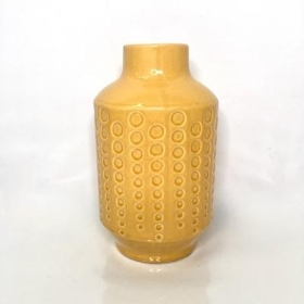 Yellow Dot Vase 25cm