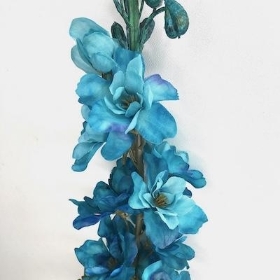 Teal Delphinium 78cm