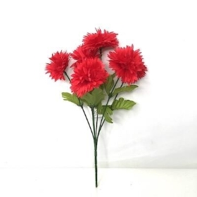 Red Chrysanthemum Bush 32cm