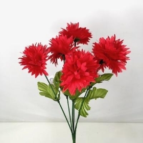 Red Chrysanthemum Bush 32cm