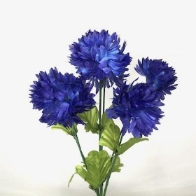 Blue Chrysanthemum Bush 32cm