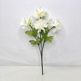 White Chrysanthemum Bush 32cm