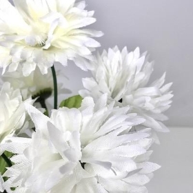 White Chrysanthemum Bush 32cm