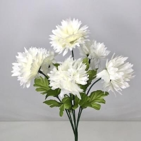 White Chrysanthemum Bush 32cm