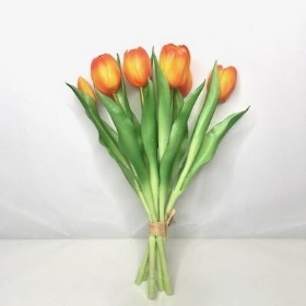 Yellow Real Touch Tulip Bundle 30cm