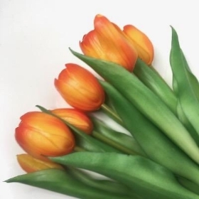 Yellow Real Touch Tulip Bundle 30cm