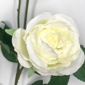 Ivory Spray Rose 56cm