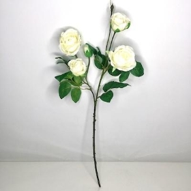 Ivory Spray Rose 56cm